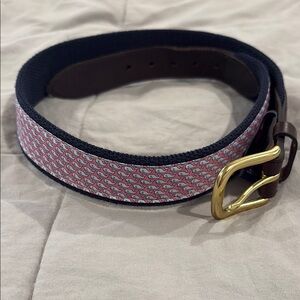 Vineyard Vines Kids' Belt with Gold Buckle